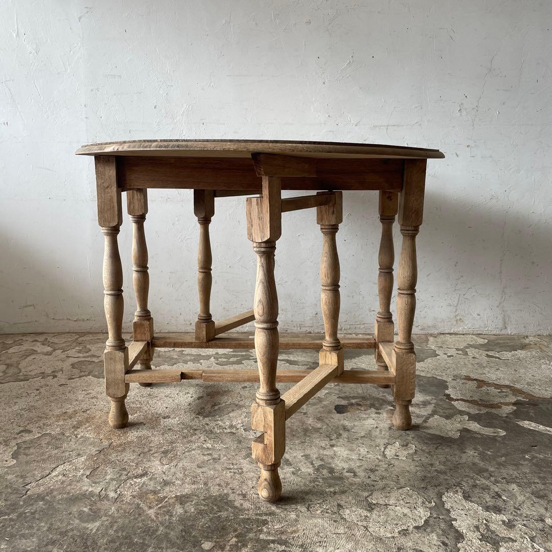 noonゲートレッグテーブル ドロップリーフテーブル 剥離