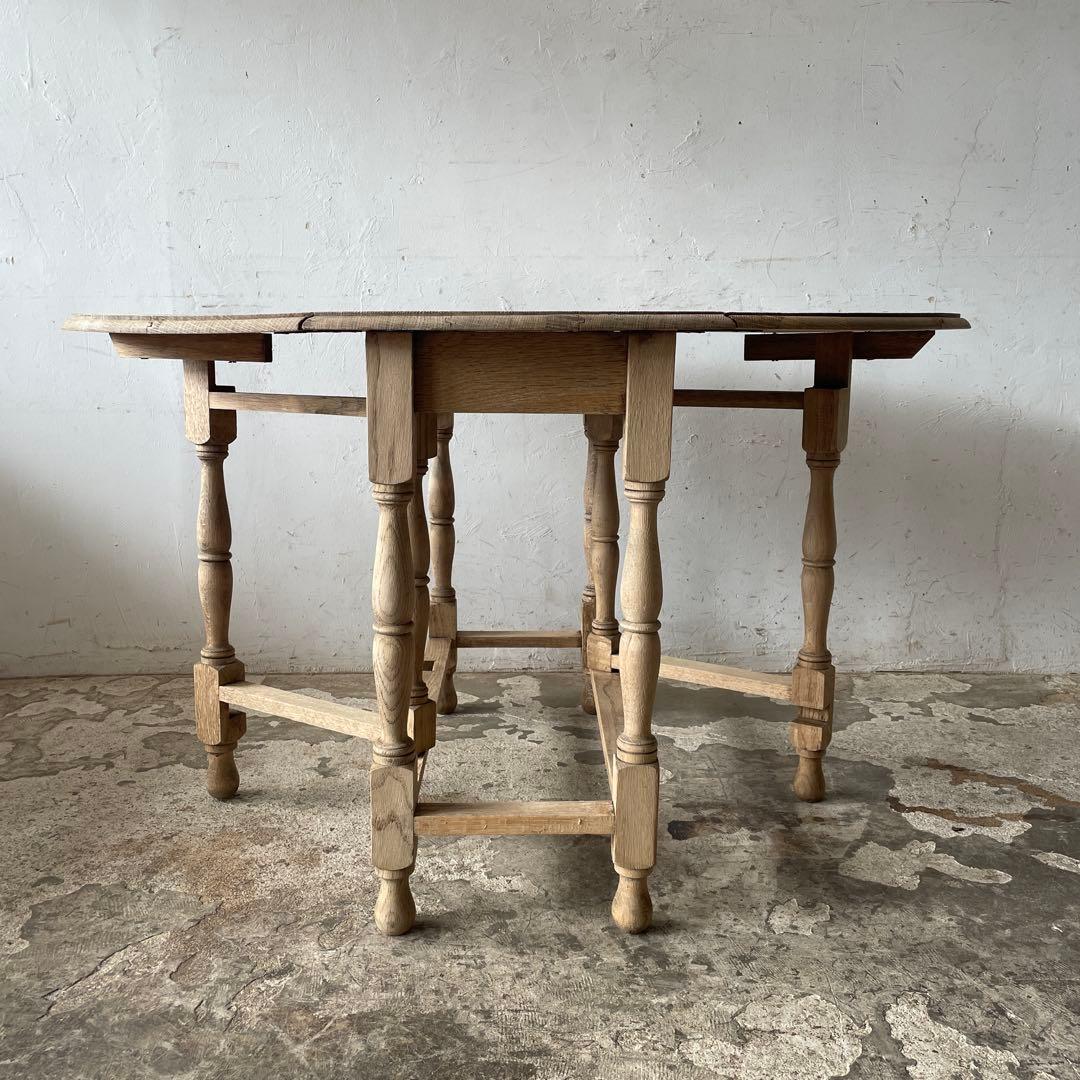 noonゲートレッグテーブル ドロップリーフテーブル 剥離