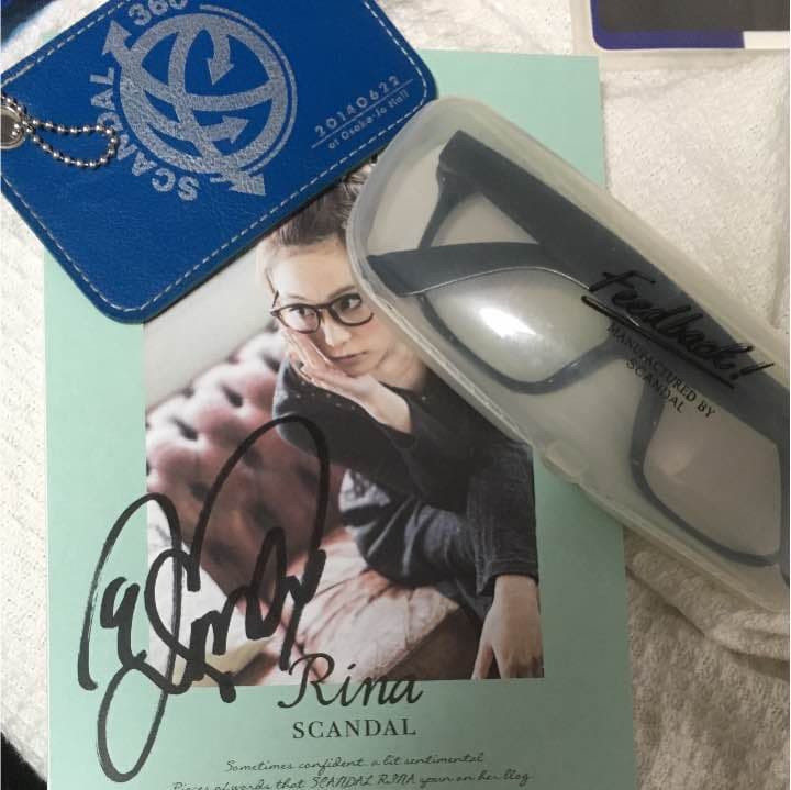 SCANDAL RINA サイン本 即決！SCANDAL 直筆サイン色紙(レコード会社