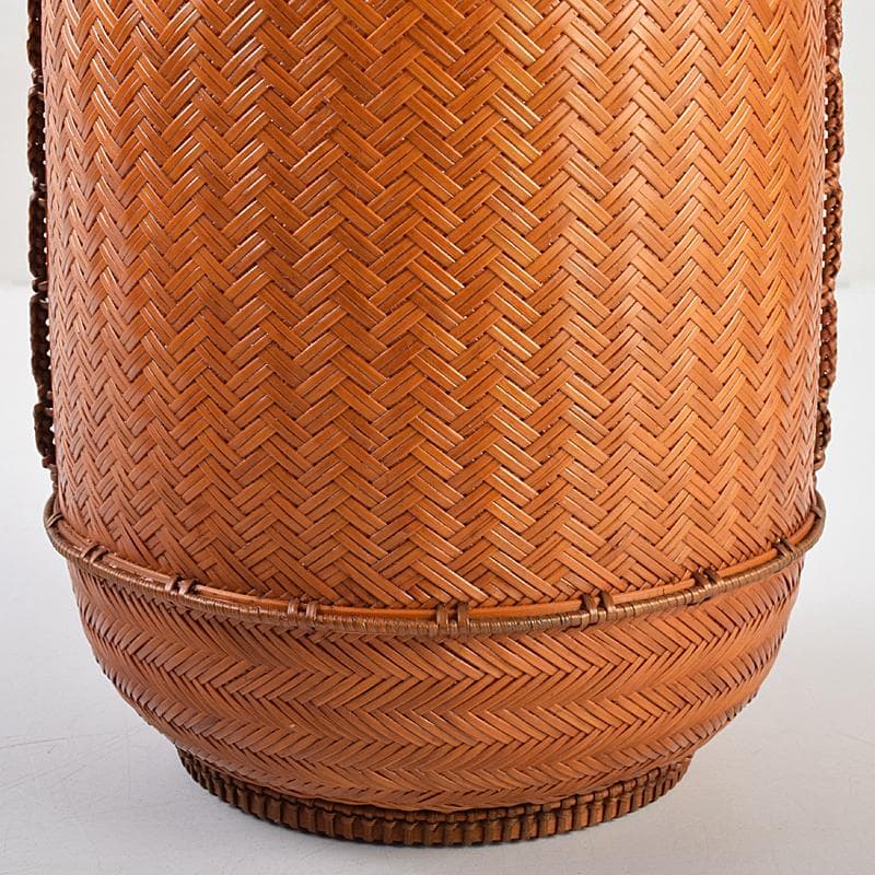 茶道具 江南市無形文化財 瀬邉功山作 綾網代編花入