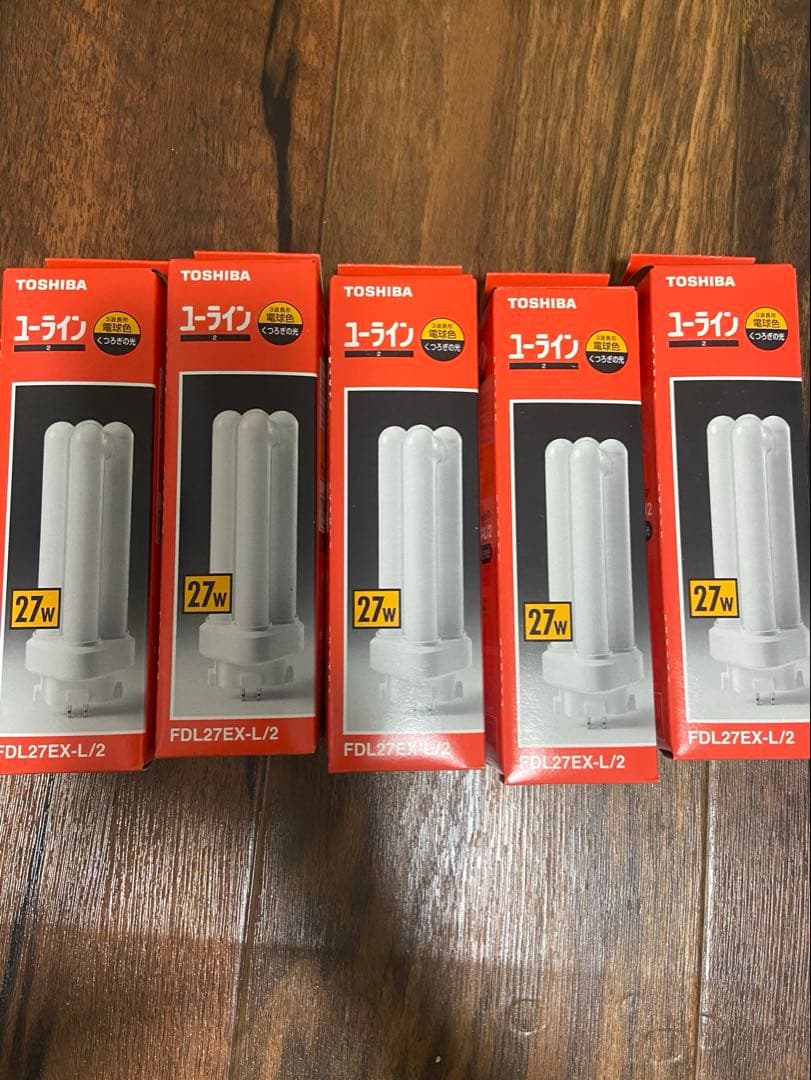 東芝 コンパクト形蛍光ランプ ユーライン2 27w 東芝 蛍光灯 10本