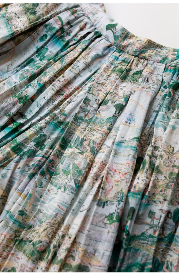 YAECA ヤエカ リバティ柄タックキュロット STORY 