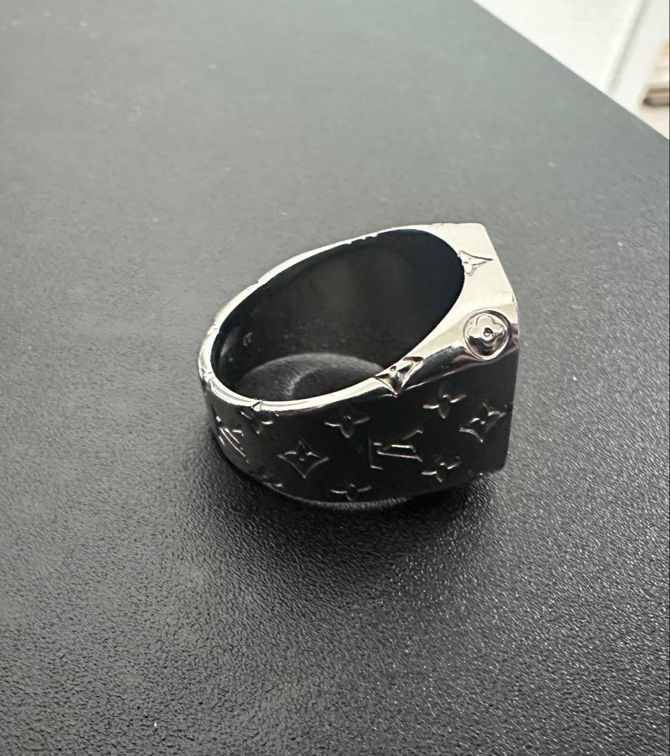 Louis Vuitton ブラック シルバーリング