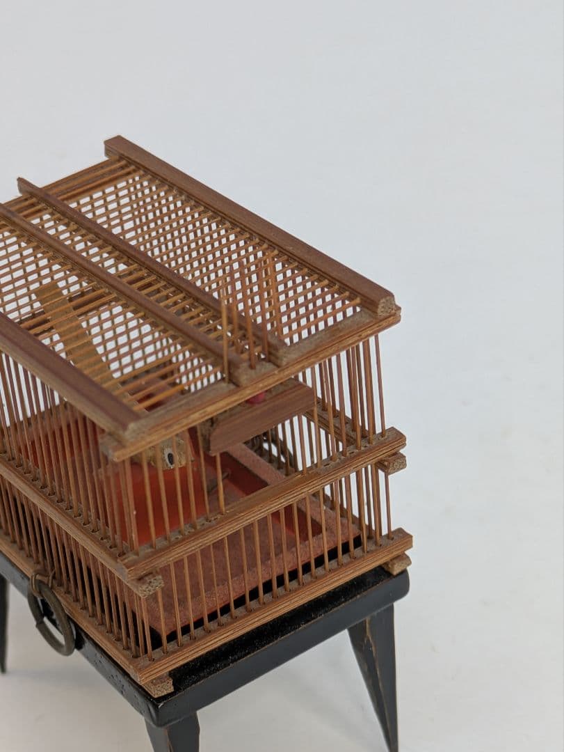 ☆b588、【限定】宮岡聖天斎作 御殿籠(竹ミニ鳥籠) | 虎斑竹