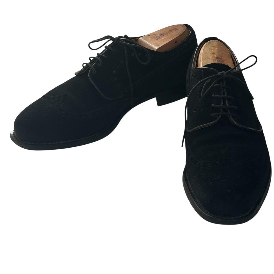 MICHAEL25 スコッチグレイン スエードウイングチップシューズ