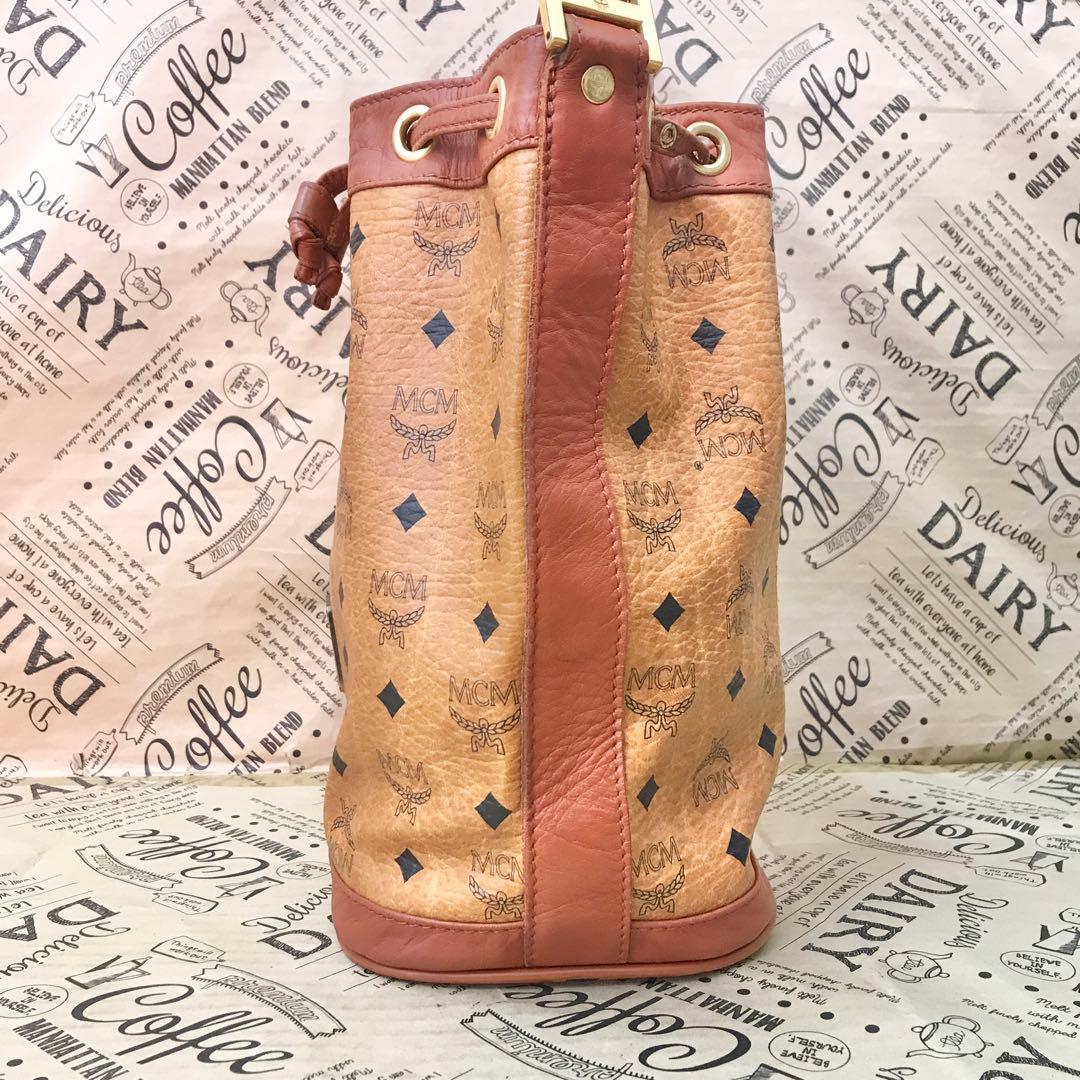 MCM ショルダーバッグ トート 巾着 ブラウン 旅行 フォーマル S3363