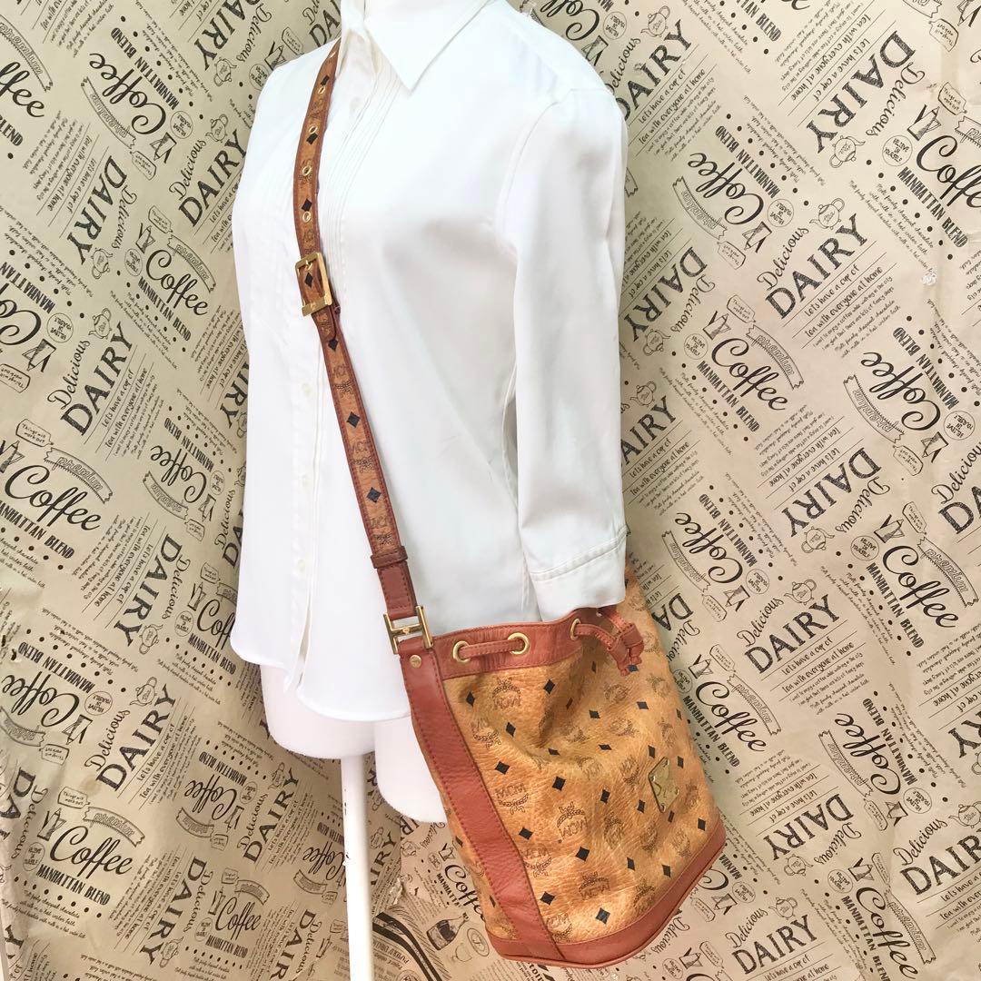 MCM ショルダーバッグ トート 巾着 ブラウン 旅行 フォーマル S3363