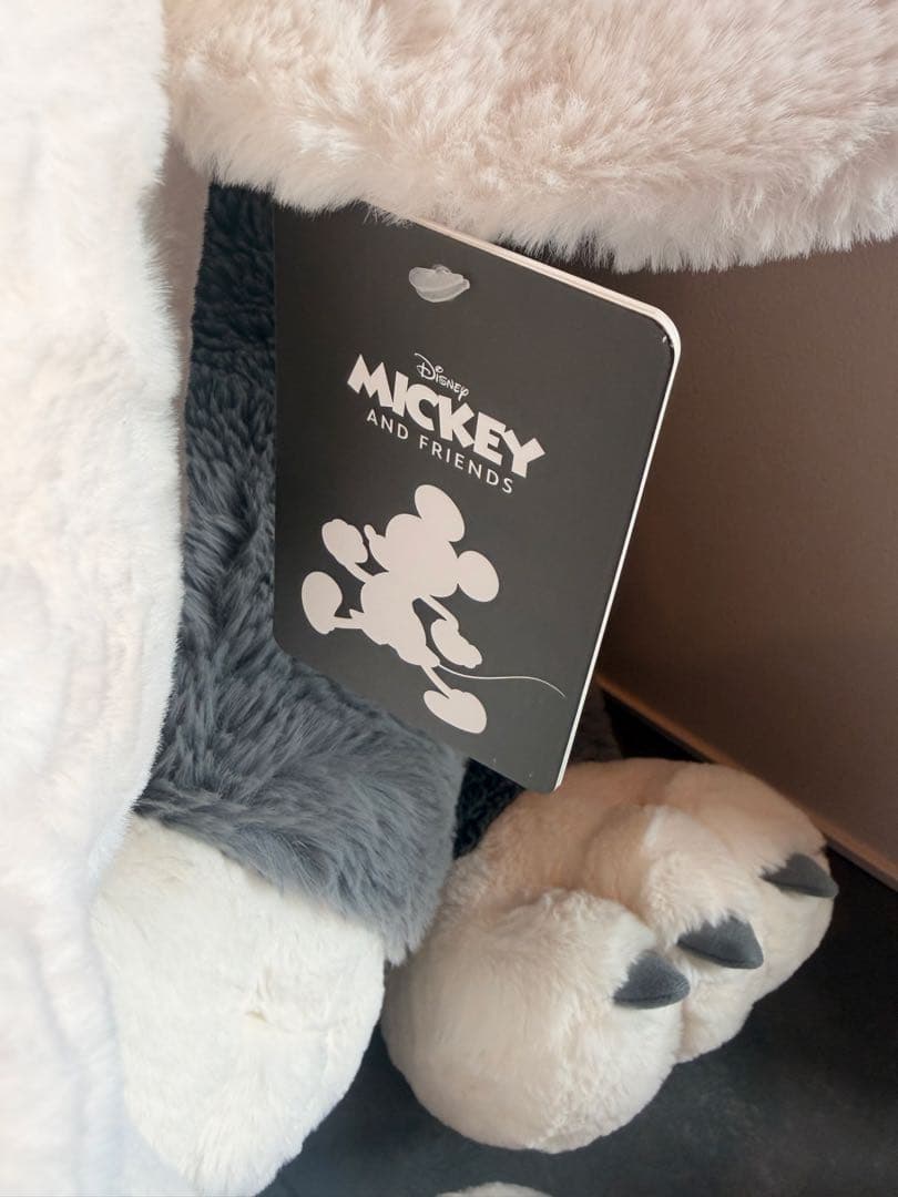 コストコ　ミッキー ぬいぐるみ　ホワイト　約100cm