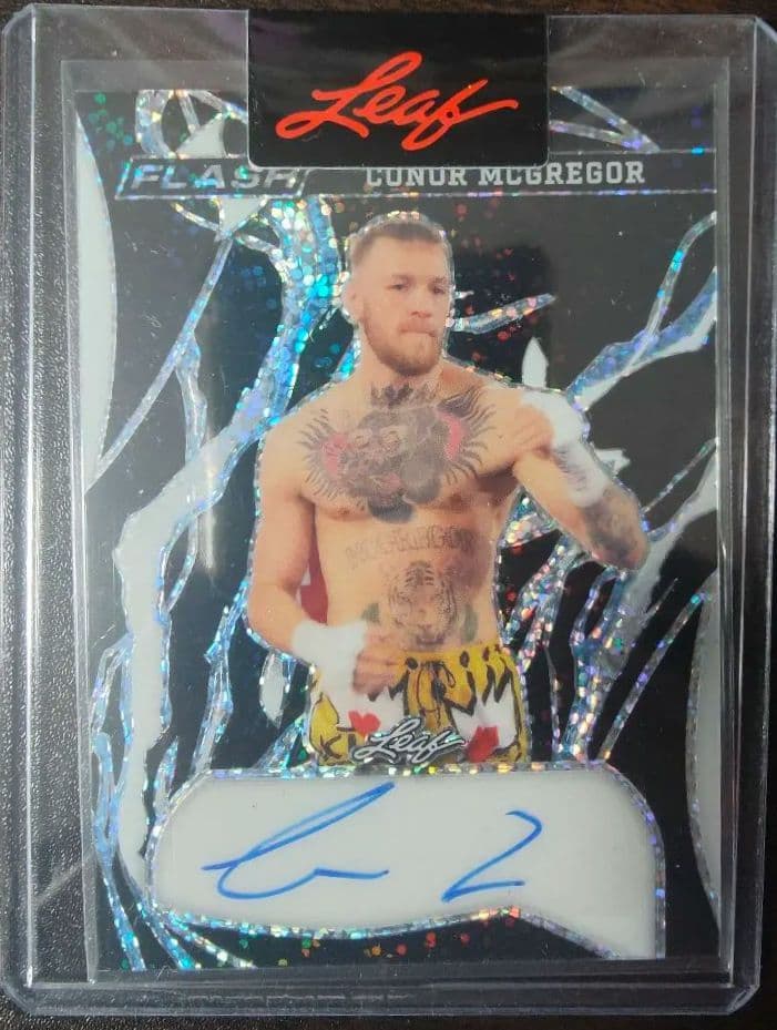 世界2枚】leaf コナー・マクレガー サインカード CONOR MCGREGOR