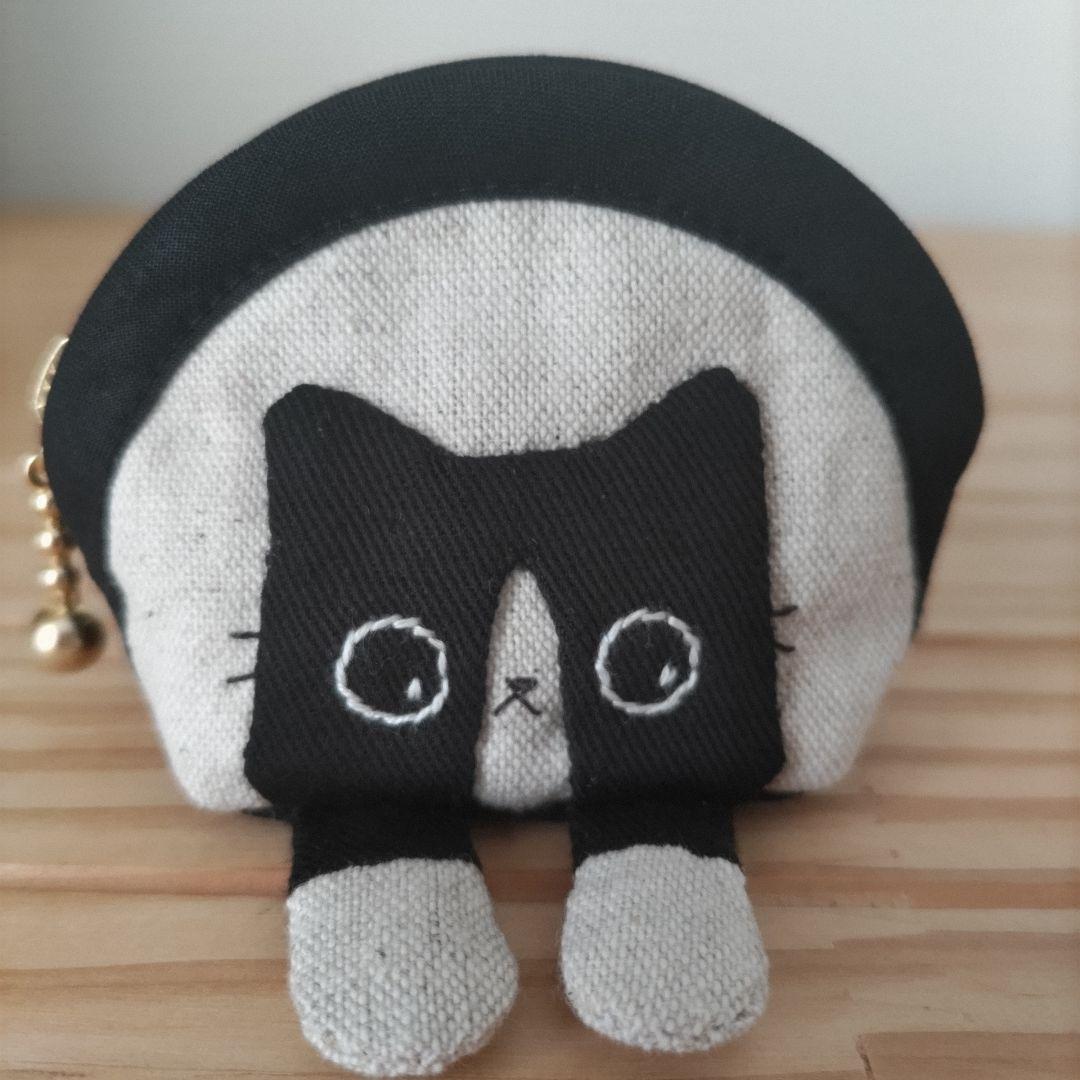 【ひめページ1】ミニミニポーチ☆黒猫、ハチワレ猫