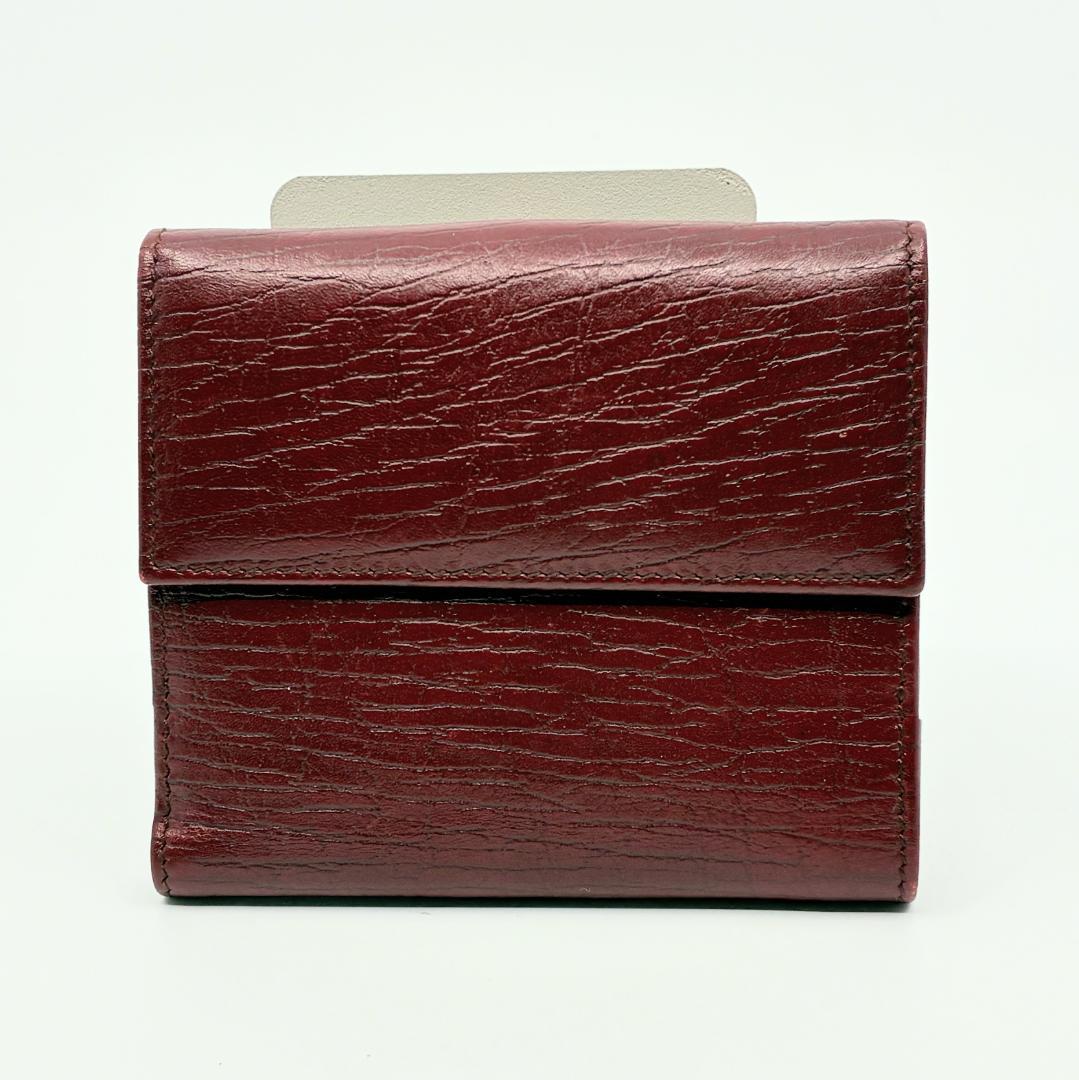 GUCCI グッチ 赤 レッド レザー 二つ折り財布 A1348A1