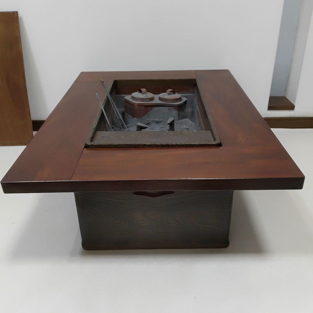 長火鉢 火鉢 囲炉裏座卓 ローテーブル 鉄器類は全て込みです 2026年最新】