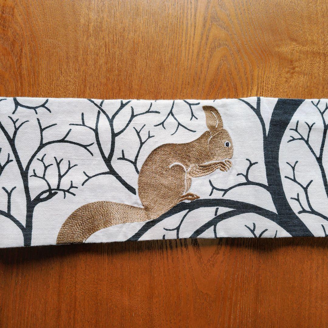 二部式作り帯 鳥 リス柄 [玉のり] 笑うキモノ生活 笑うキモノ生活