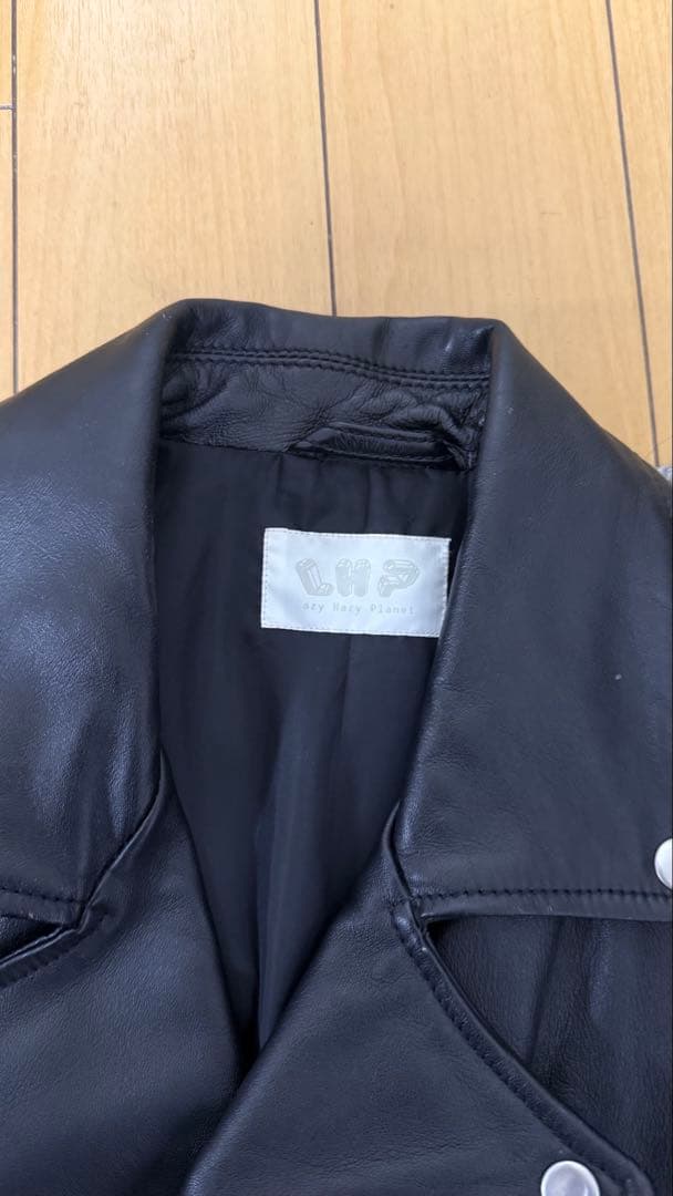 美品】ダブルライダースジャケット LHP ラムレザー ブラック Mサイズ