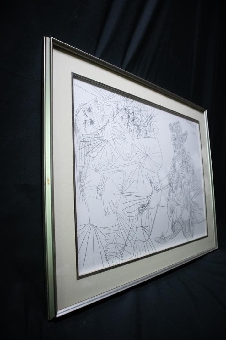 かなり大きなピカソの原画 鉛筆画