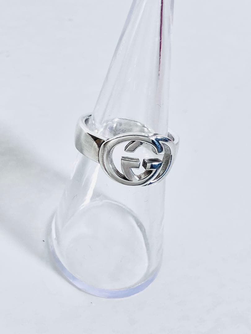 【超美品】GUCCI WGリング13号（実寸12号）指輪 男女兼用 SV925