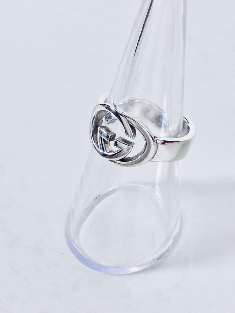 【超美品】GUCCI WGリング13号（実寸12号）指輪 男女兼用 SV925