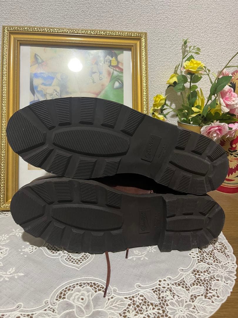 【美品】パラブーツ ミカエル 40.5 マロン レザー チロリアンシューズ