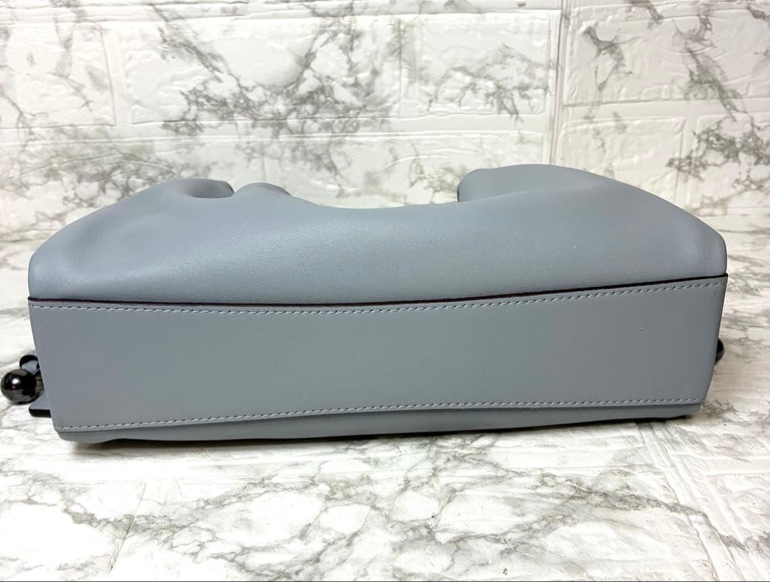 【極美品】COACH フェイ　ドローストリングバッグ　2way ブルー　グレー