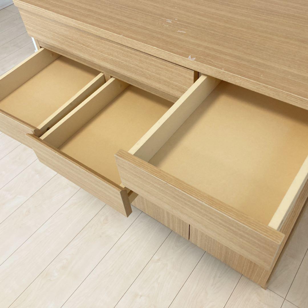 ベルメゾン】パソコンデスク兼プリンター収納 キャビネット ナチュラル