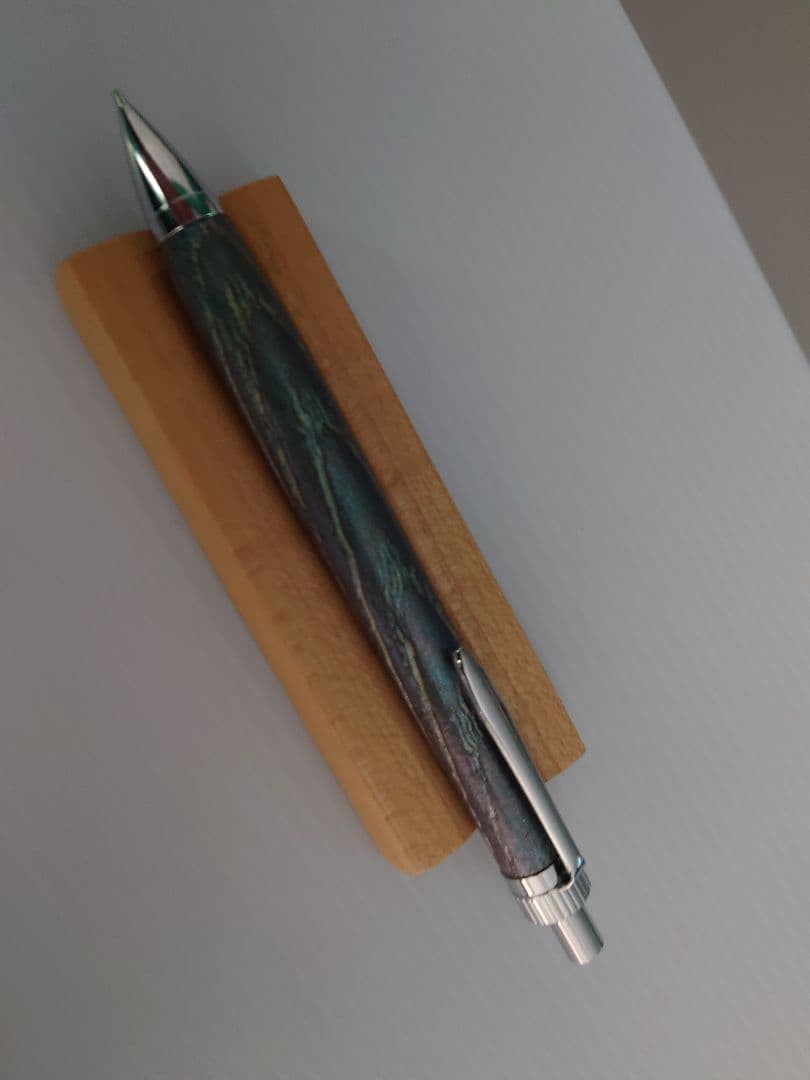 栗 シャープペンシル 浮造り 新うるし 変わり漆 拭き漆 加藤金属KATO202