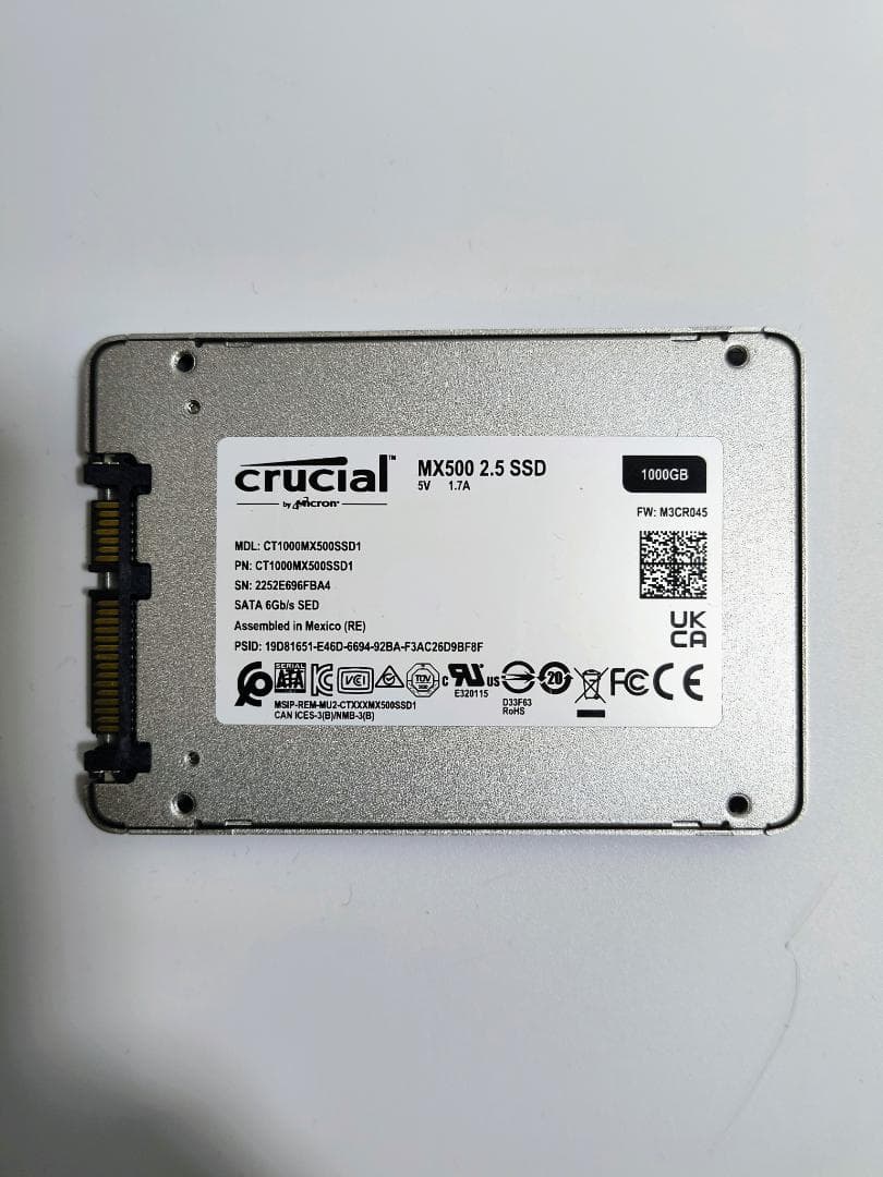 crucial MX500 1000GB 2.5inchSATA SSD - メルカリ
