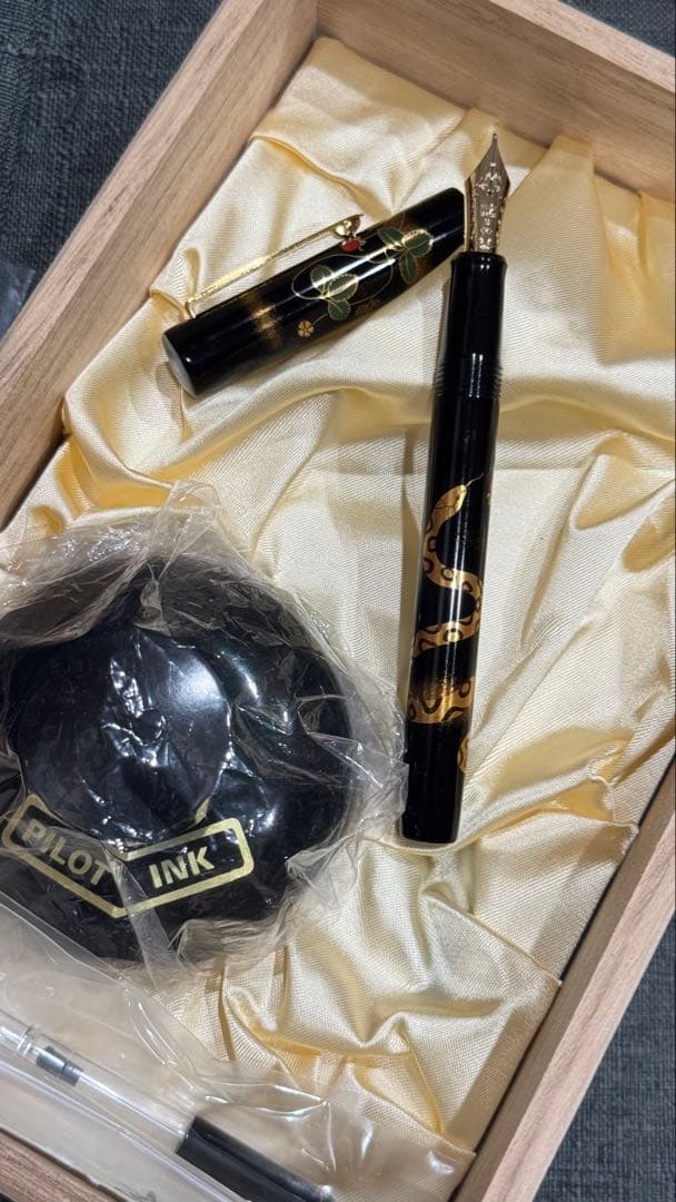 パイロット万年筆18K750 -M-巳Pilot Namiki(蒔絵)