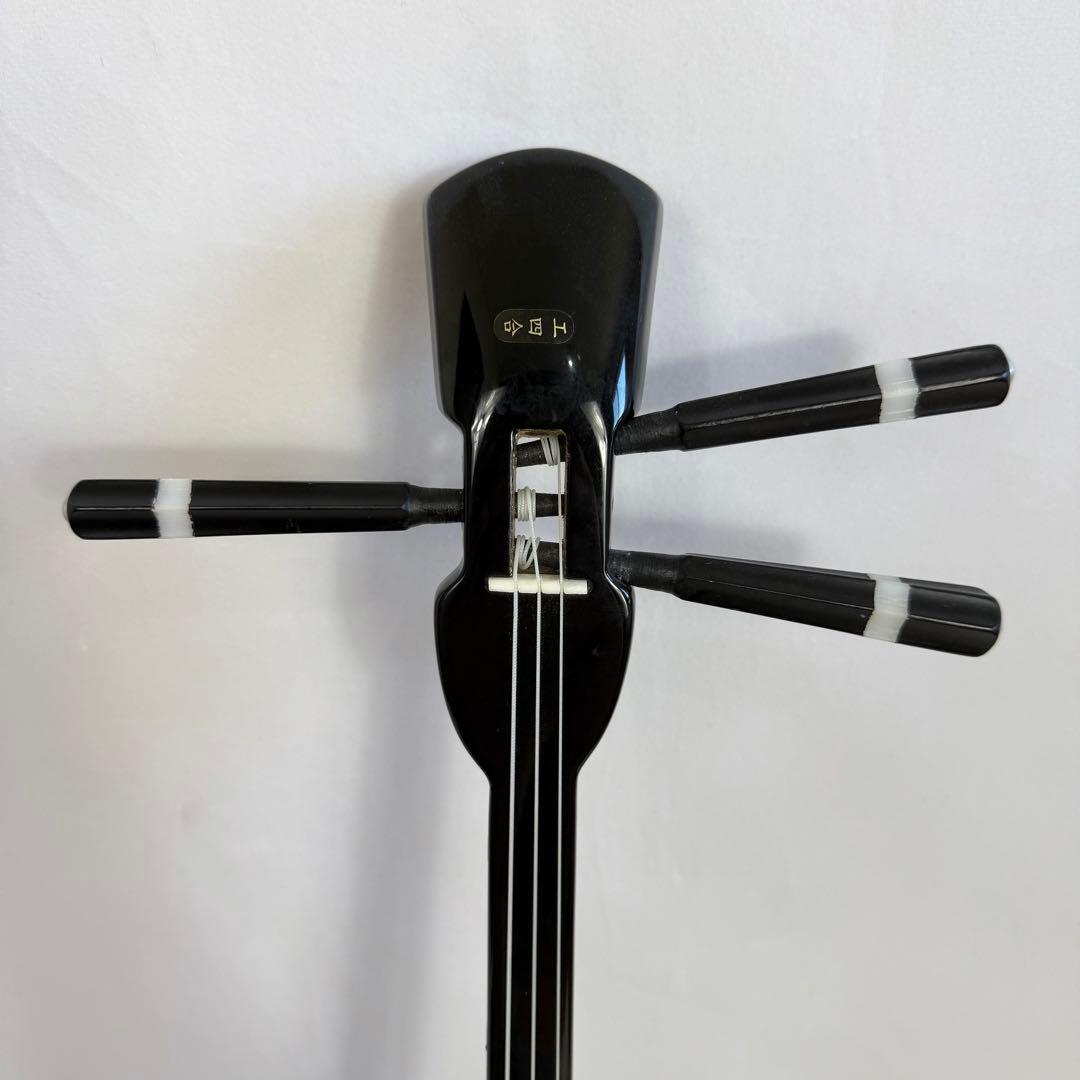 「美品」沖縄三線　蛇皮　合皮　ソフトケース付　初心者　三味線