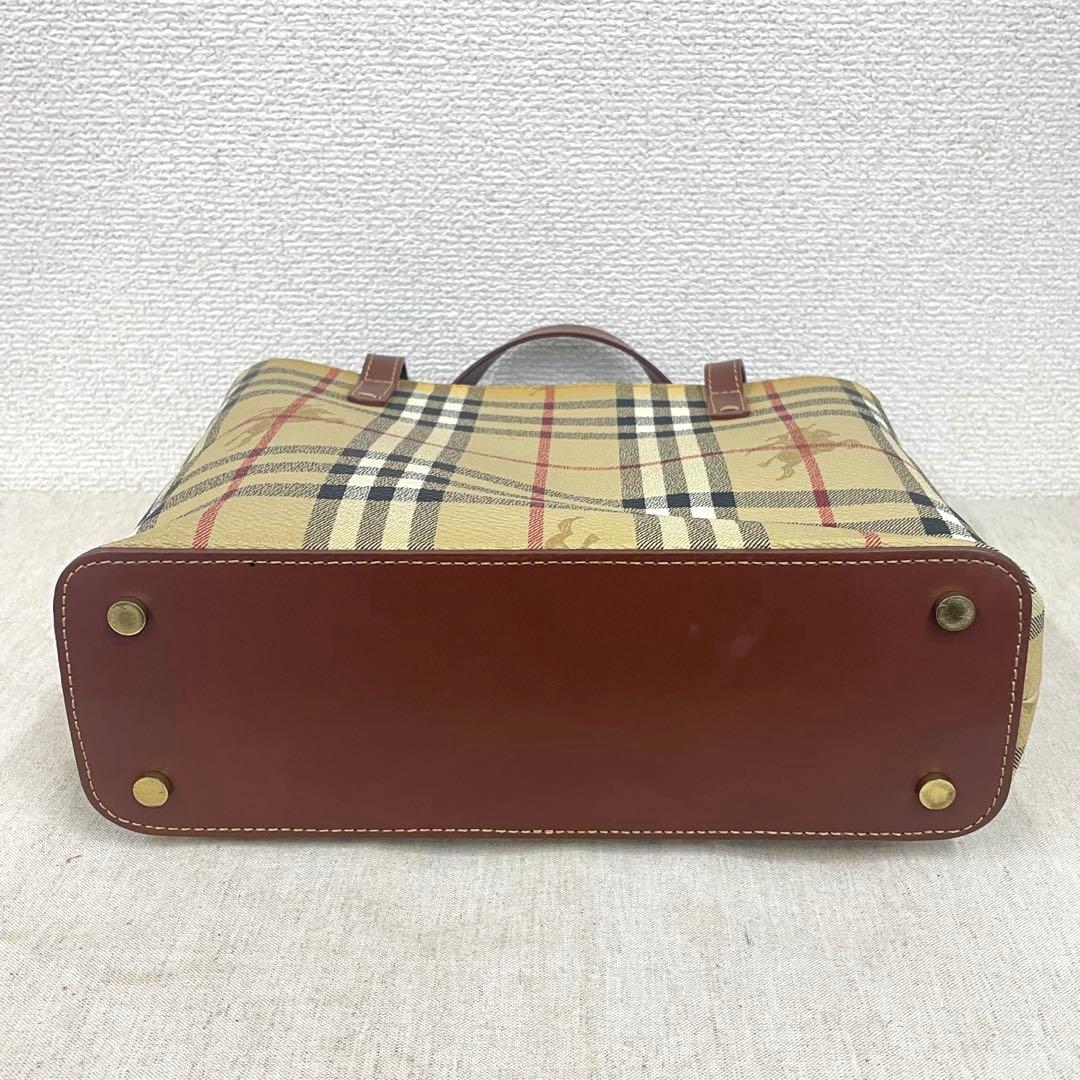 【N】BURBERRY バーバリー ノバチェック ハンドバッグ
