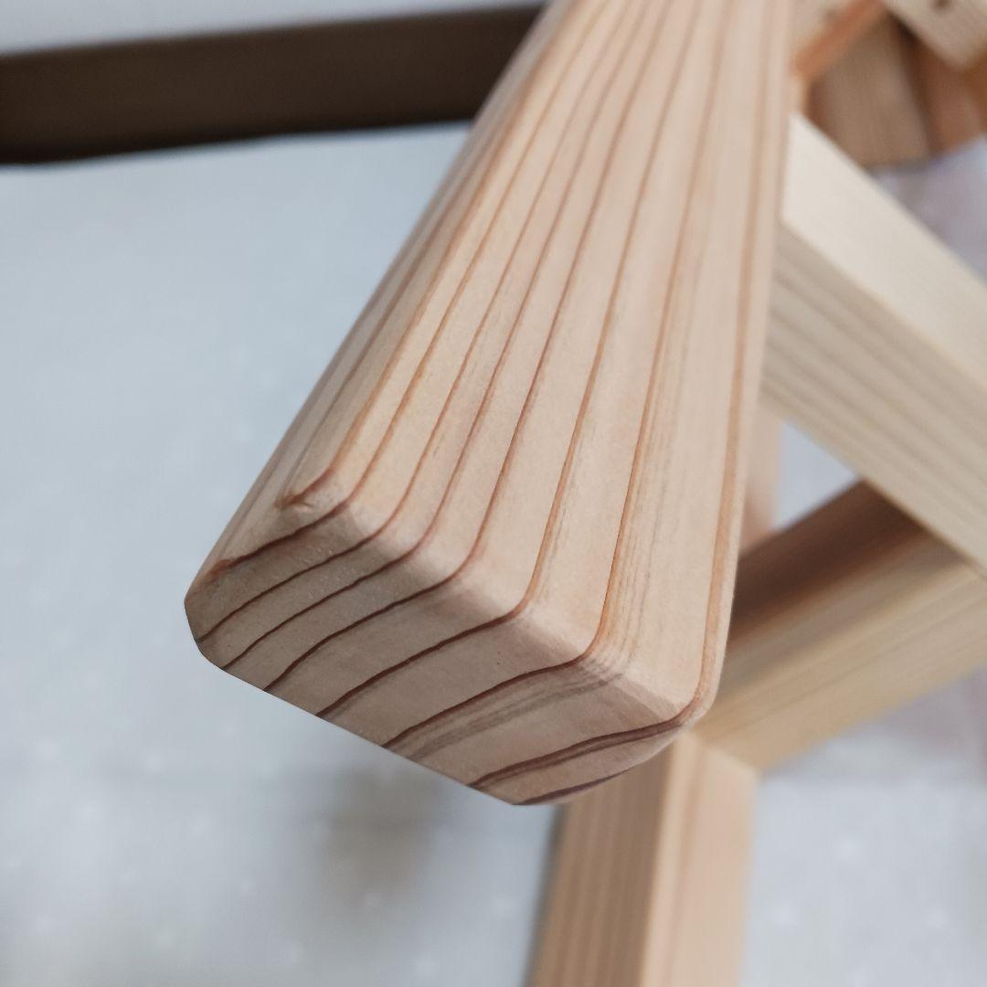 Mon☆Star　ハンドメイド　スツール　高さ50　2脚　茶　ナチュラル