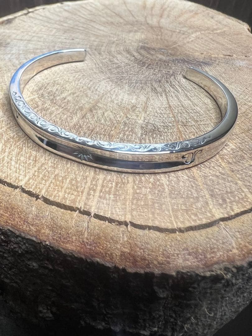 ☆SAAD☆ アラベスク サンシンボル シルバー925バングル