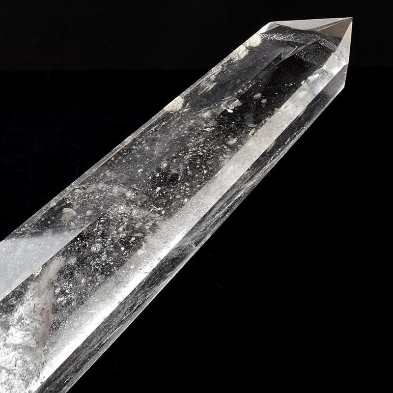 風水 縁起物 水晶 クリアクォーツ 台付 置物 2点まとめて C 8196