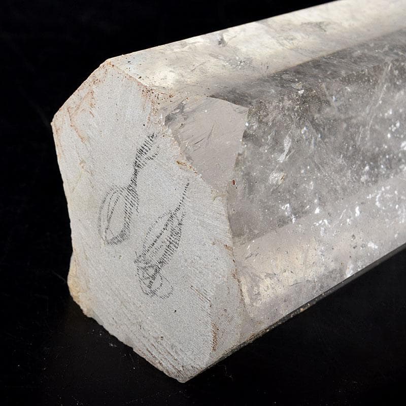 風水 縁起物 水晶 クリアクォーツ 台付 置物 2点まとめて C 8196