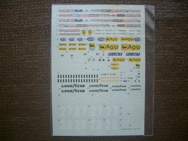 1/20 スタジオ フェラーリ 126C2 3台 メタル製フルディテールキット