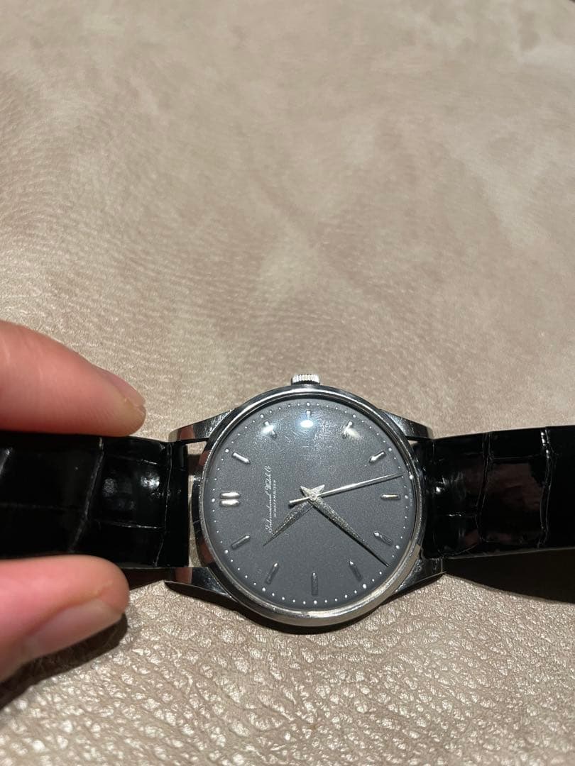 【希少】IWC 腕時計vintage 筆記体ロゴCal89メンズドレスウォッチ