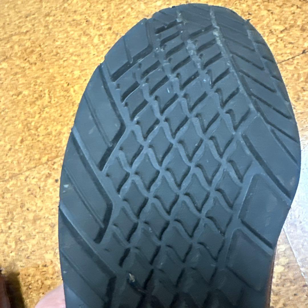 RUSSELLブラウン レザー モカシンシューズ