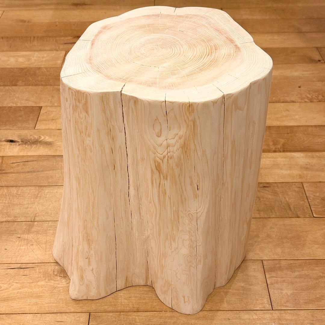 檜　丸太　椅子　スツール　No.1202