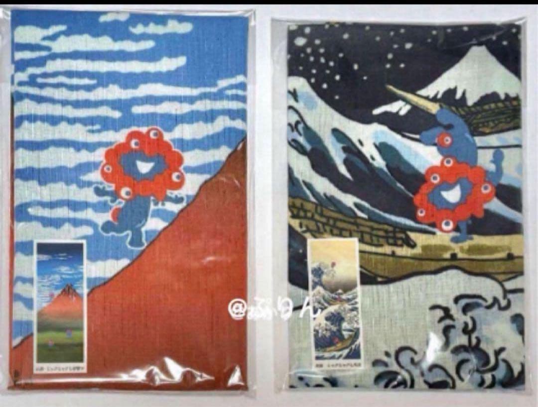 大阪 関西 万博 expo 2025 ミャクミャク 葛飾北斎 手ぬぐい 万博 expo