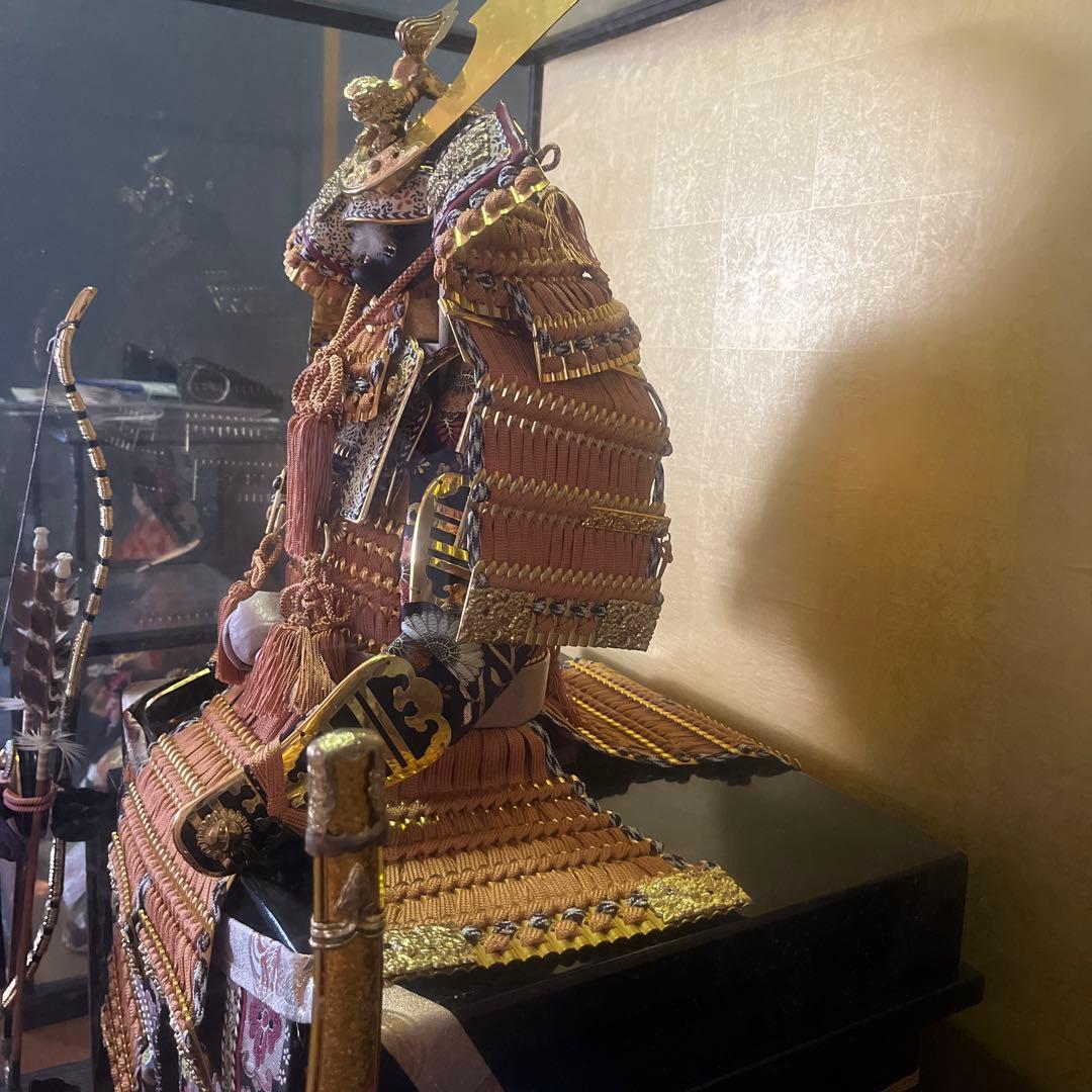 古代武士人形 精巧な鎧付き