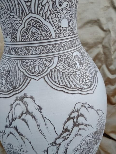 東炎窯　壷　54x20cm