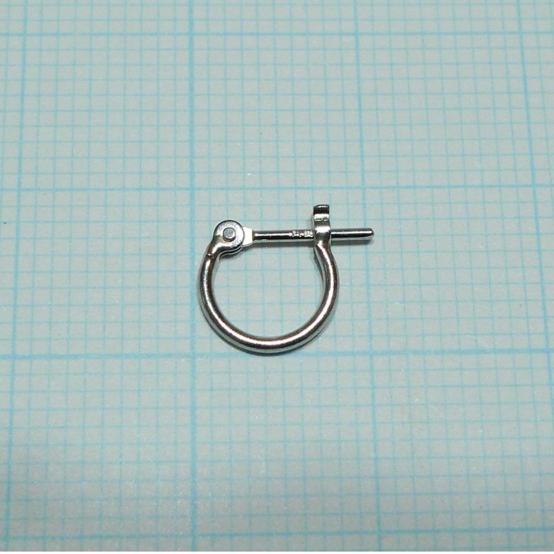 新品 PT900 プラチナ フープピアス 刻印あり ペア 108 ♡