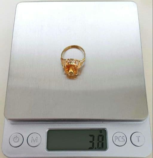 K18 トパーズリング 12号