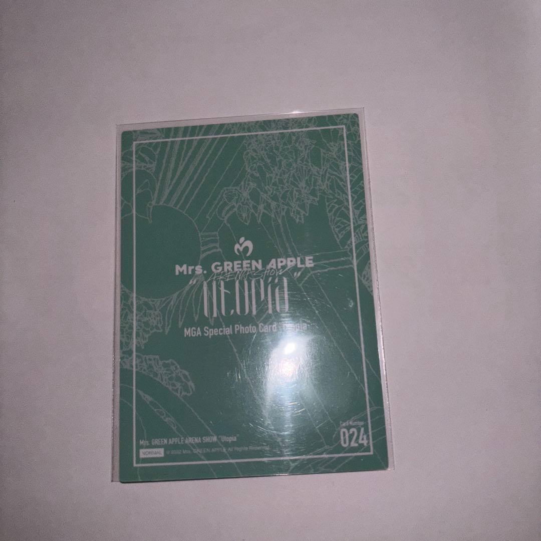 Mrs.Green Apple Utopia フォトカード若井滉斗024 - メルカリ