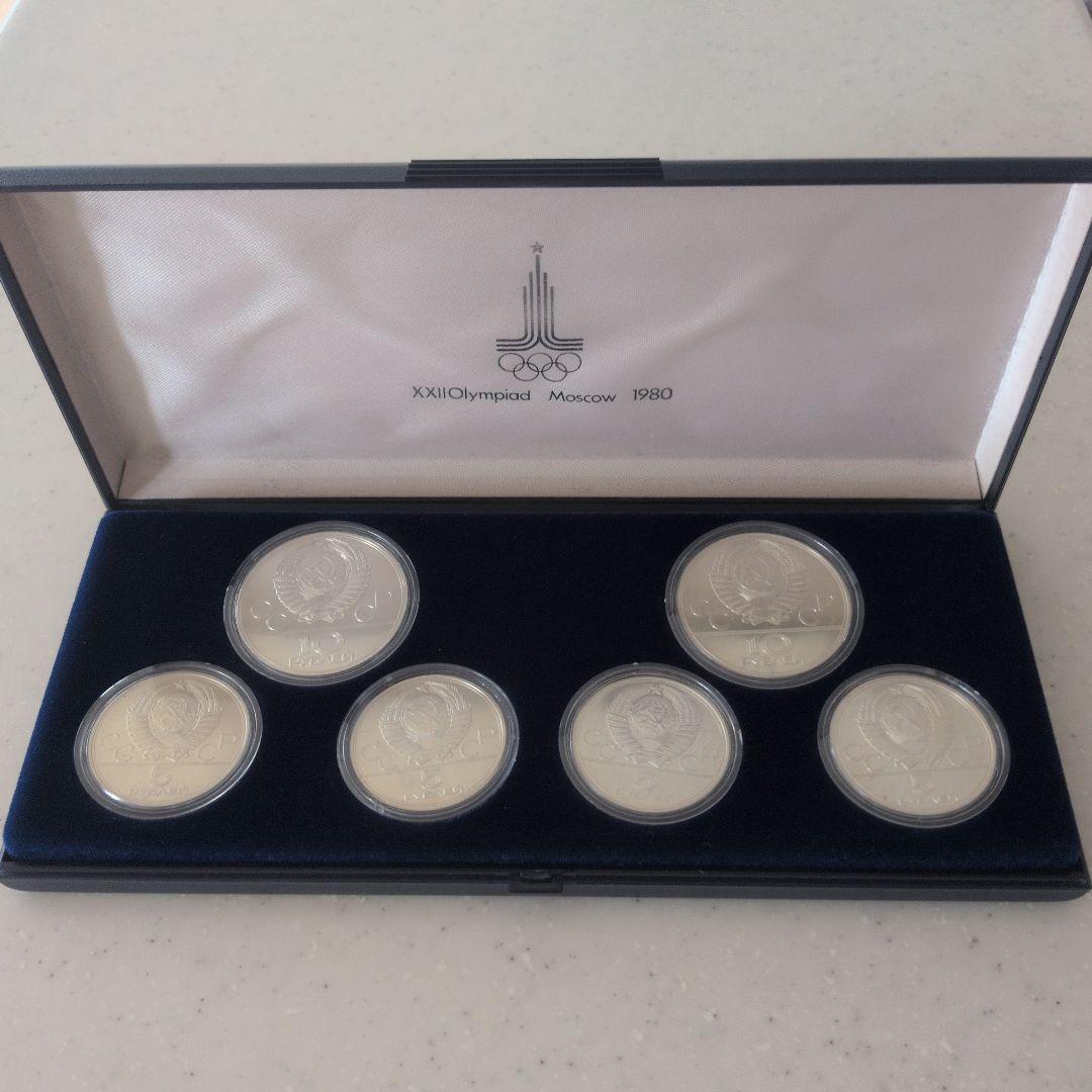 R*a様 モスクワオリンピック 1980年 プルーフ セット 6枚 記念銀貨