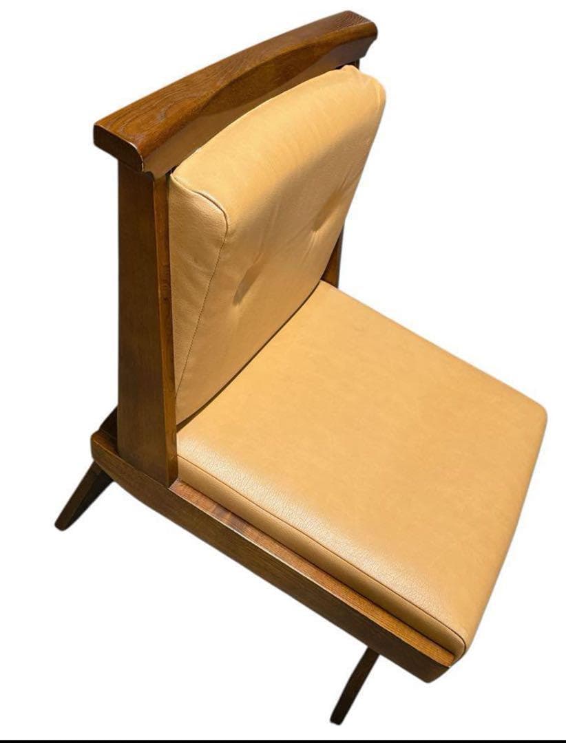 北欧カリモク 木挽天然木 ダイニングチェア 木製椅子 アームレスチェア