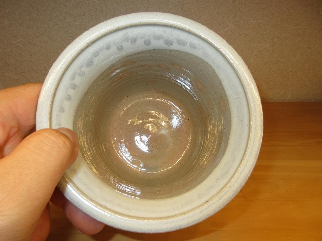 送料込【逢絢亭】茶道具 建水 萩焼 棒の先の形 坂田