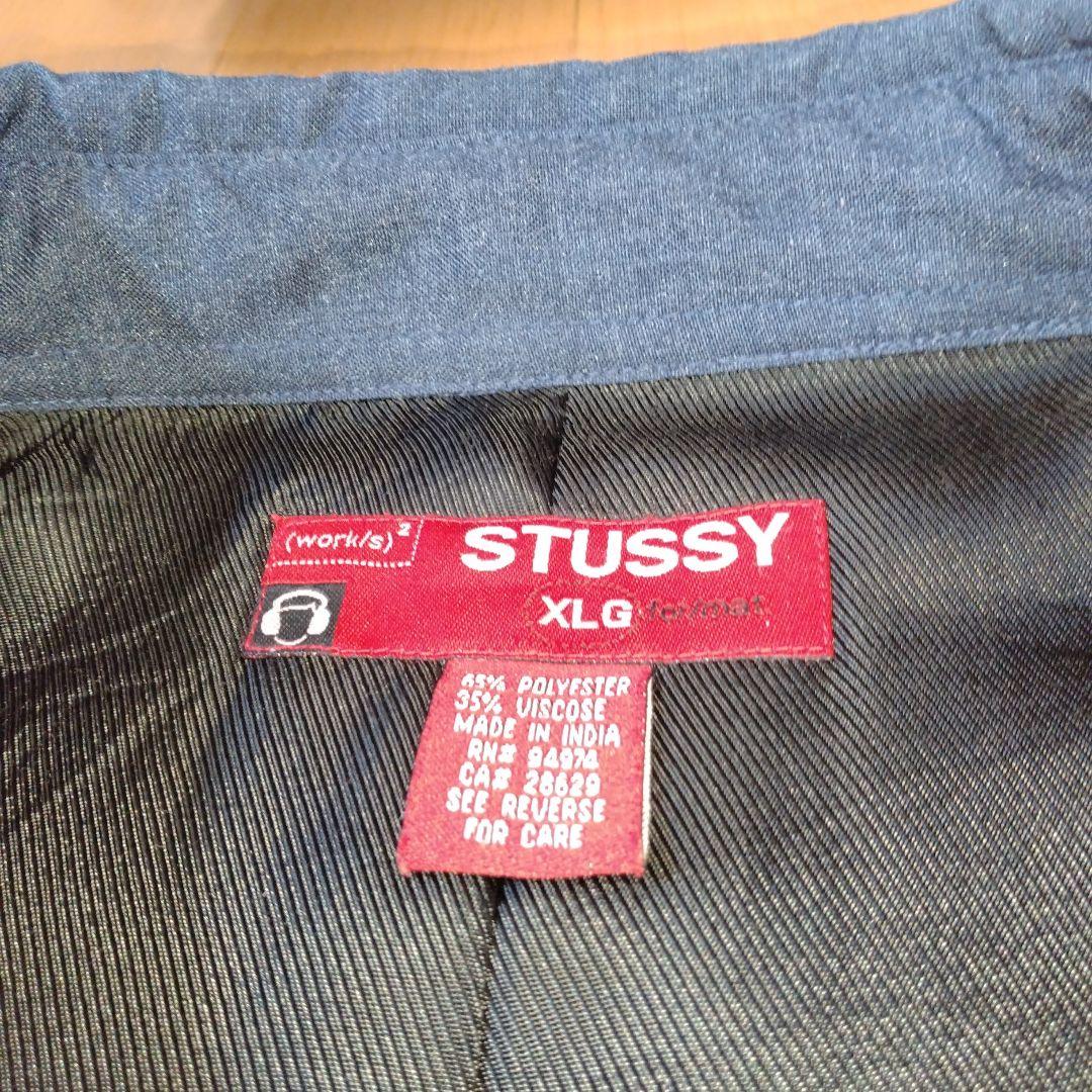 ま*ト様 【希少】STUSSYビスコース コート ブルーXL