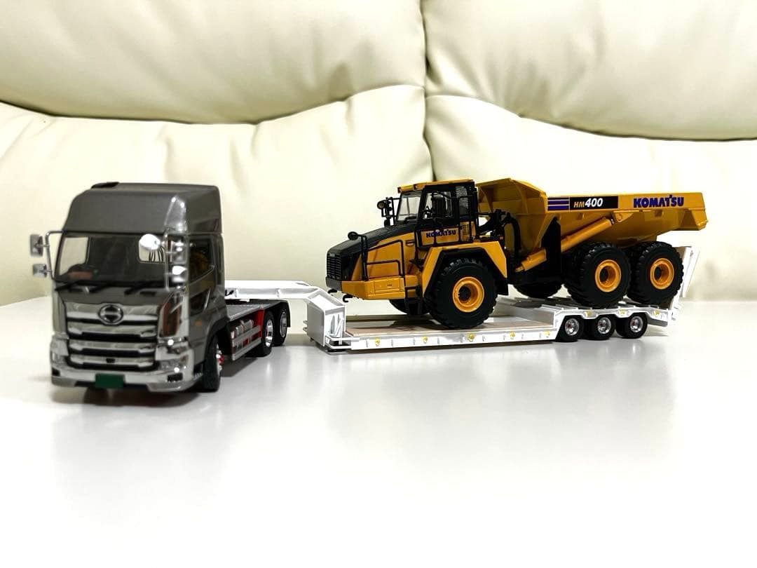 1/50 3軸低床トレーラー自動あゆみ　ケンクラフト プロフィア 用　重機　建機