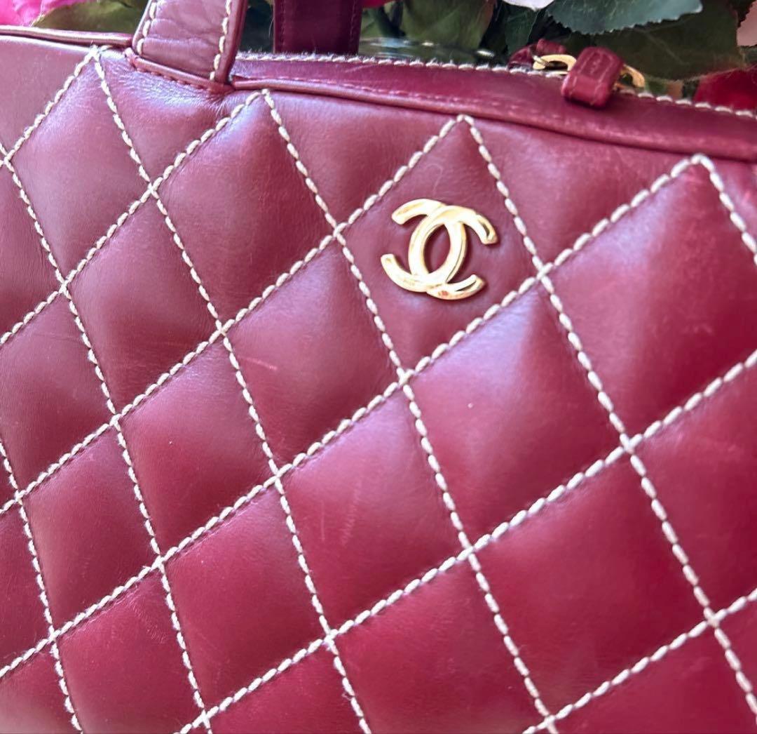 シャネル　ワイルドステッチ　ハンドバック