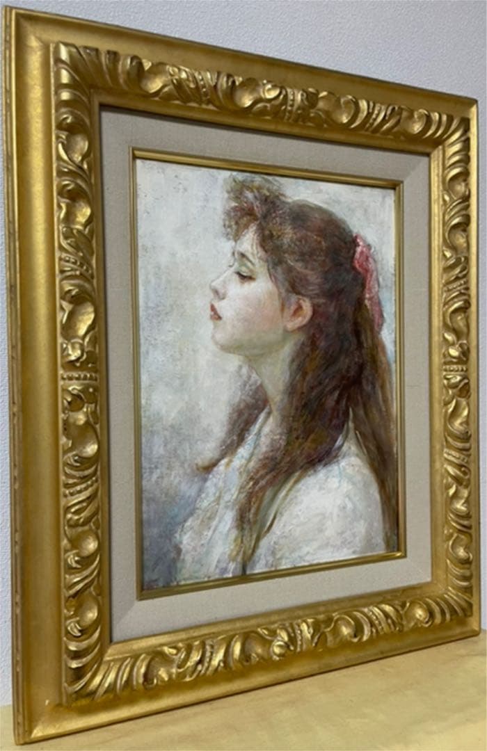 小川 巧『想春』油彩 カンヴァス F4 原画 真作保証 1点物